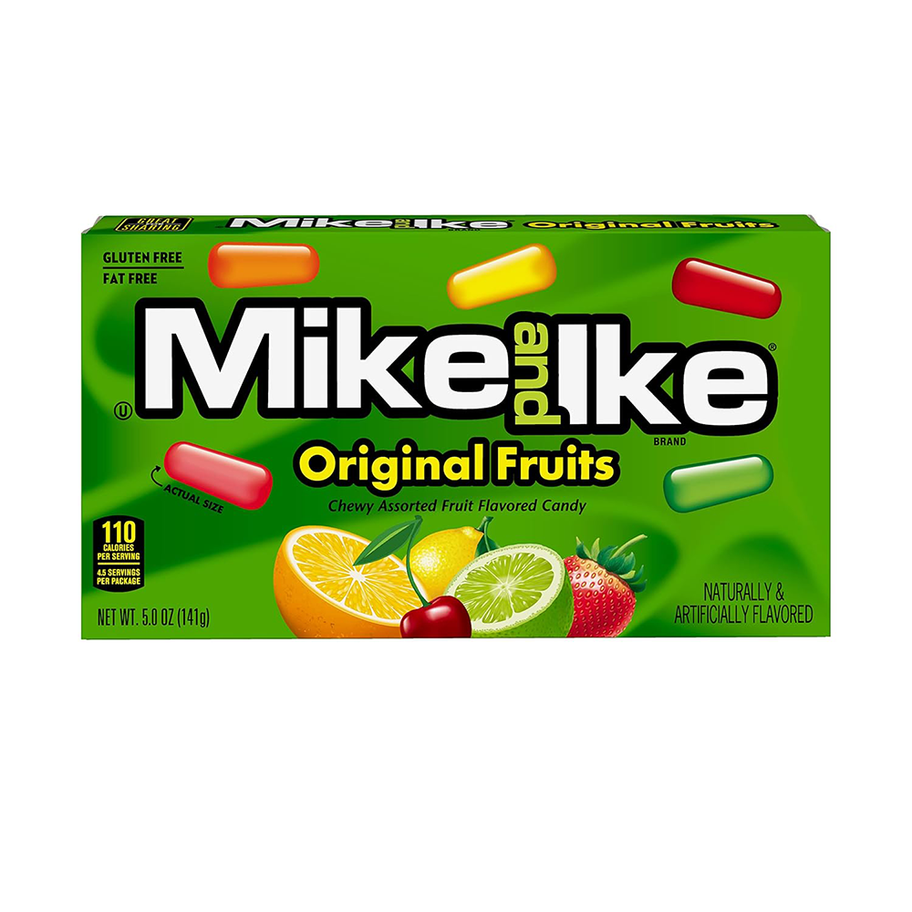 Mike and Ike Original Fruits 141g (Best Before October 2024)