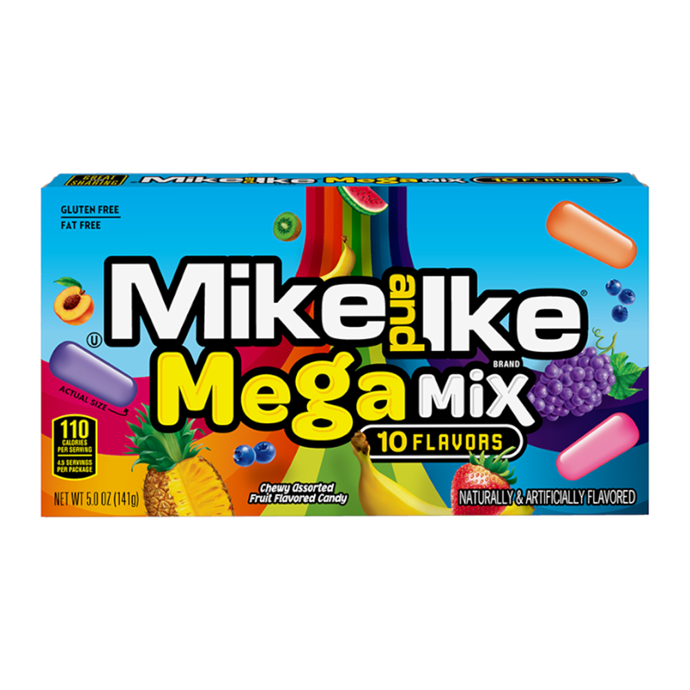 Mike and Ike MegaMix 10 Flavours Theatre Box 141g