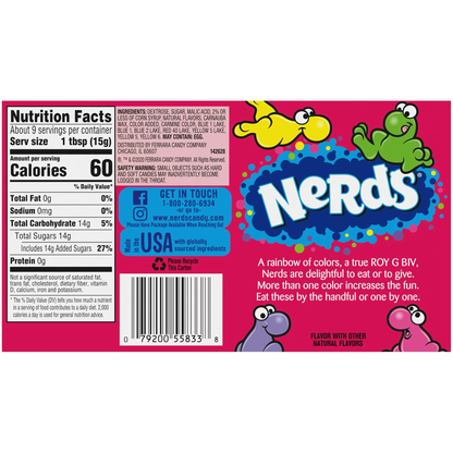 Nerds Rainbow Theater Box Candy 141.7g (USA)